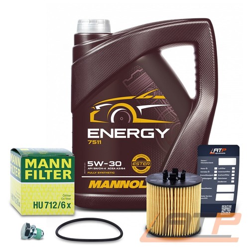 Mann ölfilter 5w - +, 5l